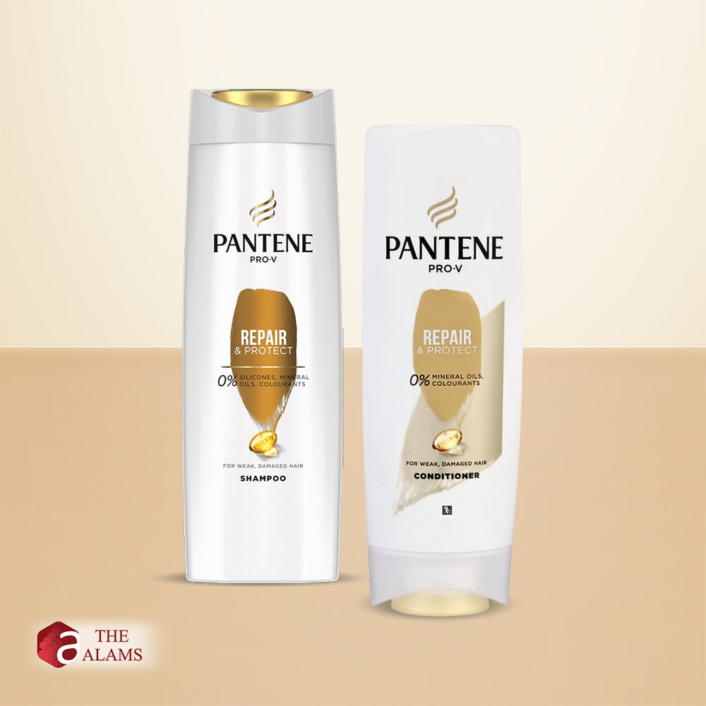 Pantene Repair And Protect Shampoo And Conditioner Set For Weak Damaged Hair, 400 ml 1 Pantene Repair And Protect Shampoo And Conditioner Set For Weak Damaged Hair, 400 ml