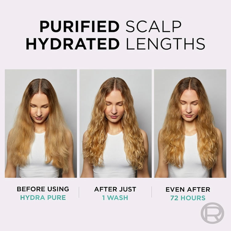 Loreal Hyaluron Pure 72H Purifying Shampoo For Greasy Scalp, 400 ml 4 Loreal Hyaluron Pure 72H Purifying Shampoo For Greasy Scalp, 400 ml - Image 4