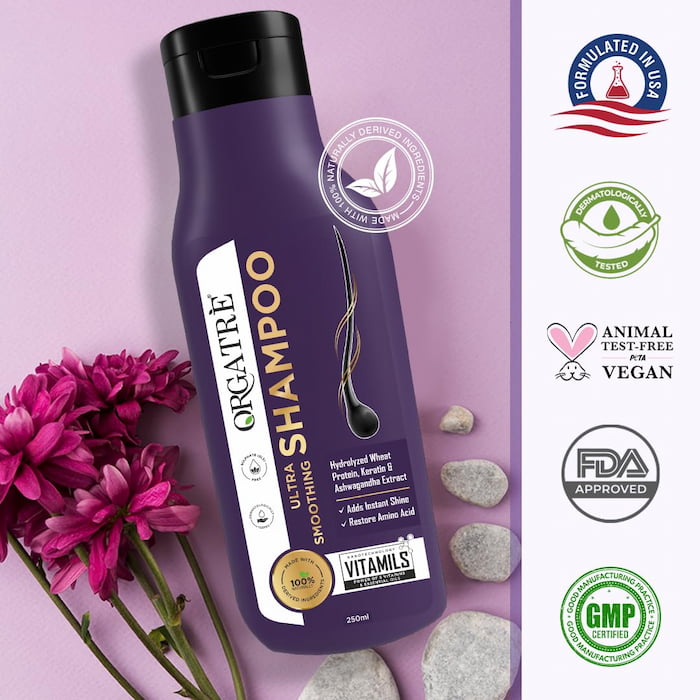 Orgatre Ultra Smoothing Shampoo, 250 ml 5 Orgatre Ultra Smoothing Shampoo, 250 ml - Image 5