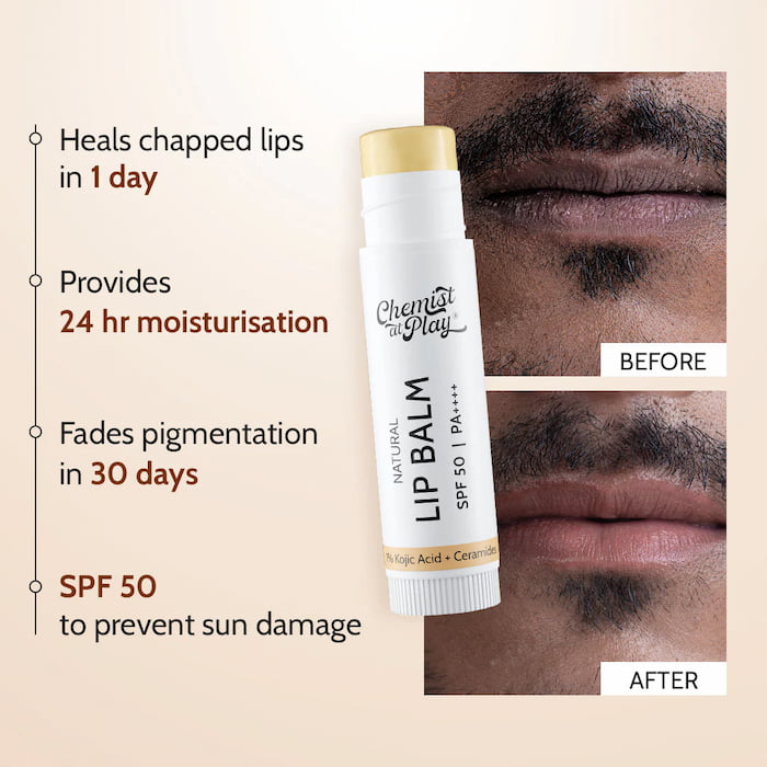 Chemist At Play Natural Lip Balm SPF 50 PA++++, 4.5 g 2 Chemist At Play Natural Lip Balm SPF 50 PA++++, 4.5 g - Image 2