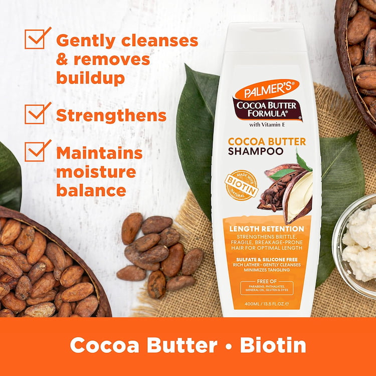 Palmer's Cocoa Butter Formula Length Retention Shampoo For Breakage-Prone Hair, 400 ml 2 Palmer's Cocoa Butter Formula Length Retention Shampoo For Breakage-Prone Hair, 400 ml - Image 2