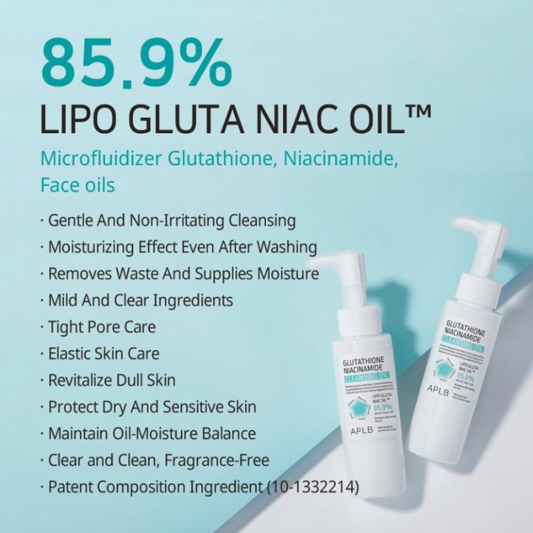 APLB Glutathione Niacinamide Cleansing Oil, 105 ml
