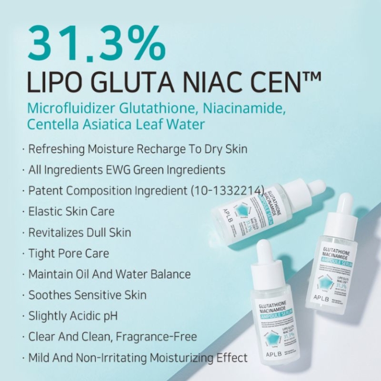 APLB Glutathione Niacinamide Face Serum For Brightening, 40 ml