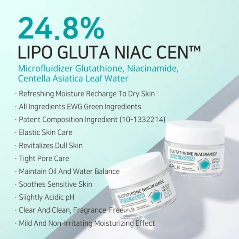APLB Glutathione Niacinamide Face Cream For Brightening, 55 ml