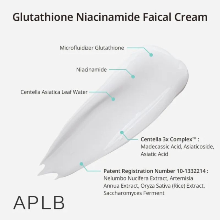 APLB Glutathione Niacinamide Face Cream For Brightening, 55 ml