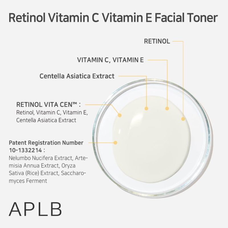 APLB Retinol Vitamin C Vitamin E Face Toner For Anti Ageing, 160 ml 4 APLB Retinol Vitamin C Vitamin E Face Toner For Anti Ageing, 160 ml - Image 4
