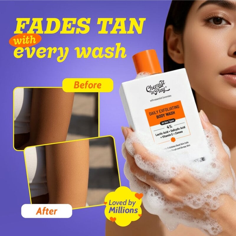 Chemist at Play Lactic Acid + Salicylic Acid Exfoliating Body Wash For Rough Skin, 236 ml 2 Chemist at Play Lactic Acid + Salicylic Acid Exfoliating Body Wash For Rough Skin, 236 ml - Image 2