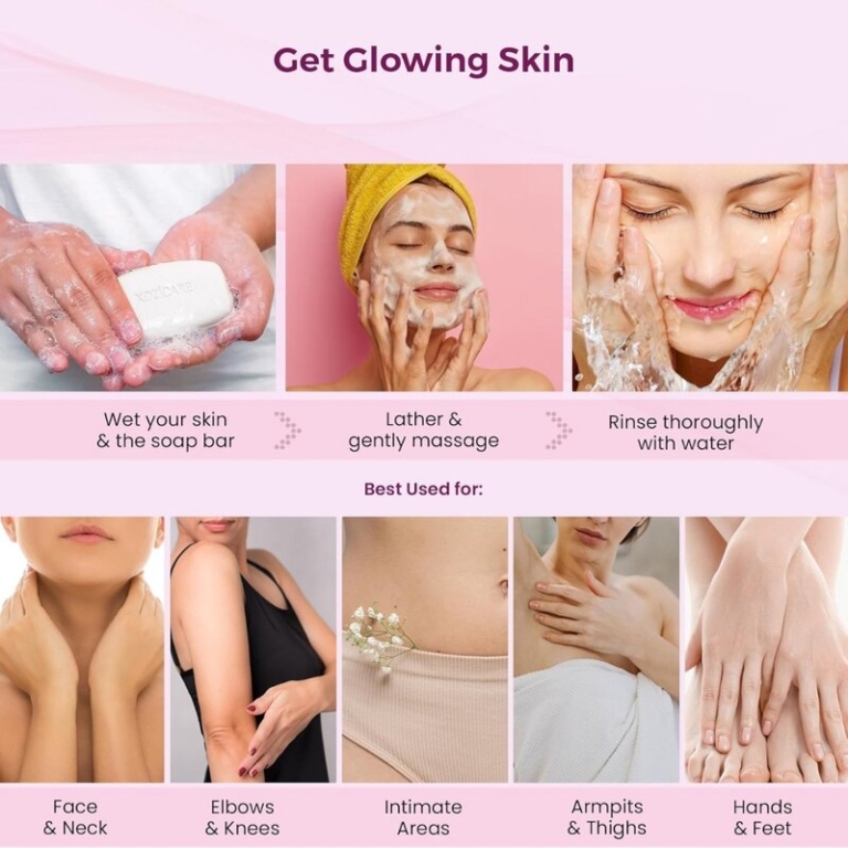 Kozicare Kojic Acid And Glutathione Soap For Brightening, 75 g