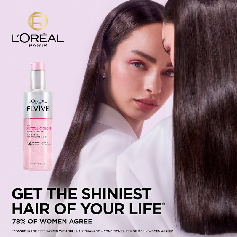 Loreal Elvive Glycolic Gloss Leave In Hair Serum, 150 ml 3 Loreal Elvive Glycolic Gloss Leave In Hair Serum, 150 ml - Image 3