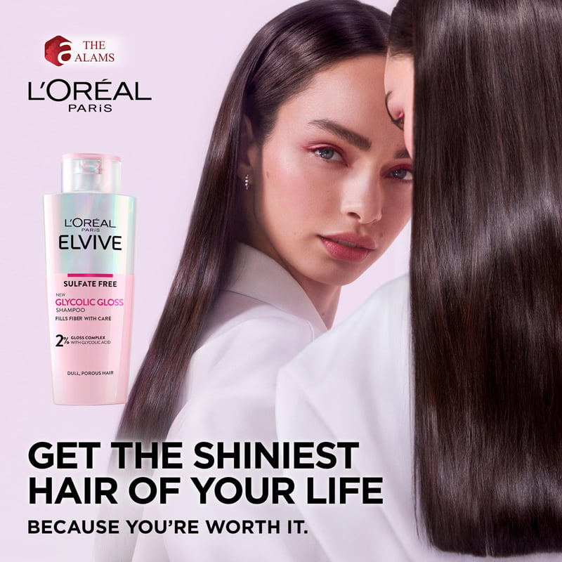 Loreal Elvive Glycolic Gloss Shampoo, 200 ml 2 Loreal Elvive Glycolic Gloss Shampoo, 200 ml - Image 2