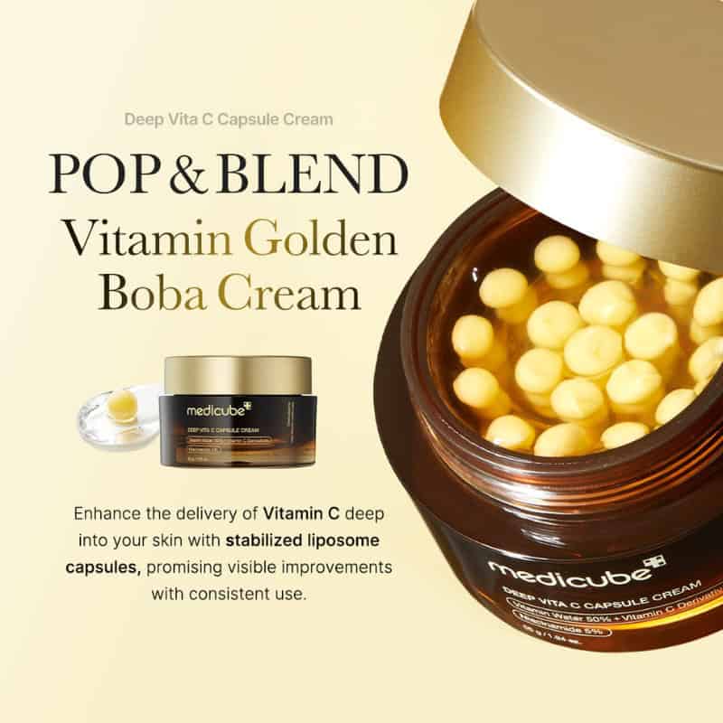 Medicube Deep Vita C Capsule Face Cream For Pigmentation And Brightness, 55 g 5 Medicube Deep Vita C Capsule Face Cream For Pigmentation And Brightness, 55 g - Image 5