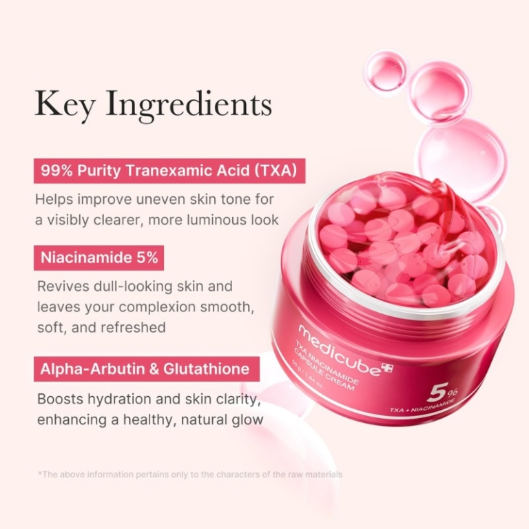 Medicube TXA Niacinamide Capsule Face Cream For Pigmentation And Brightness, 55 g