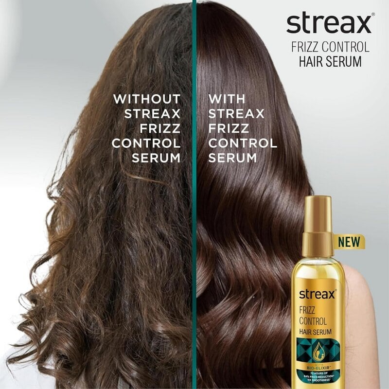 Streax Frizz Control Hair Serum, 100 ml 2 Streax Frizz Control Hair Serum, 100 ml - Image 2
