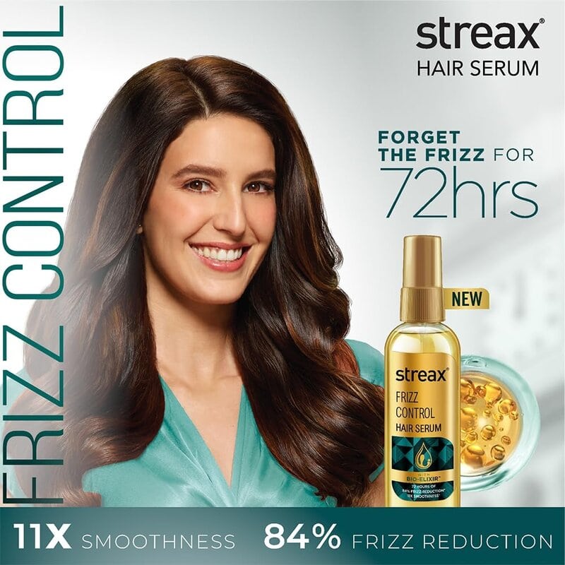 Streax Frizz Control Hair Serum, 100 ml 3 Streax Frizz Control Hair Serum, 100 ml - Image 3