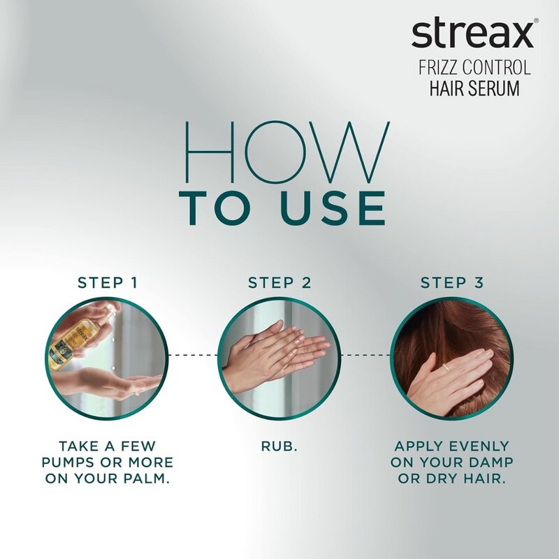 Streax Frizz Control Hair Serum, 100 ml 5 Streax Frizz Control Hair Serum, 100 ml - Image 5