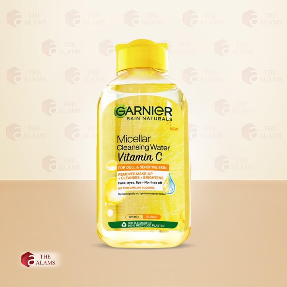 Garnier Micellar Cleansing Water Vitamin C For Dull Sensitive Skin, 125 ml 1 Garnier Micellar Cleansing Water Vitamin C For Dull Sensitive Skin, 125 ml