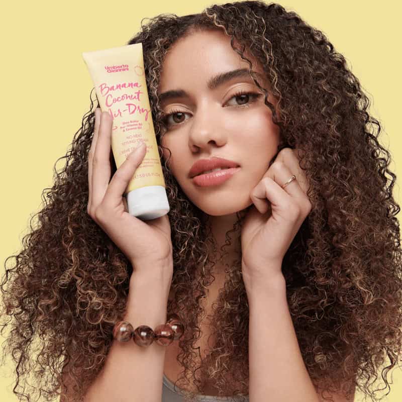 Umberto Giannini Banana Coconut Weightless Air Dry Curl Cream, 150 ml 2 Umberto Giannini Banana Coconut Weightless Air Dry Curl Cream, 150 ml - Image 2