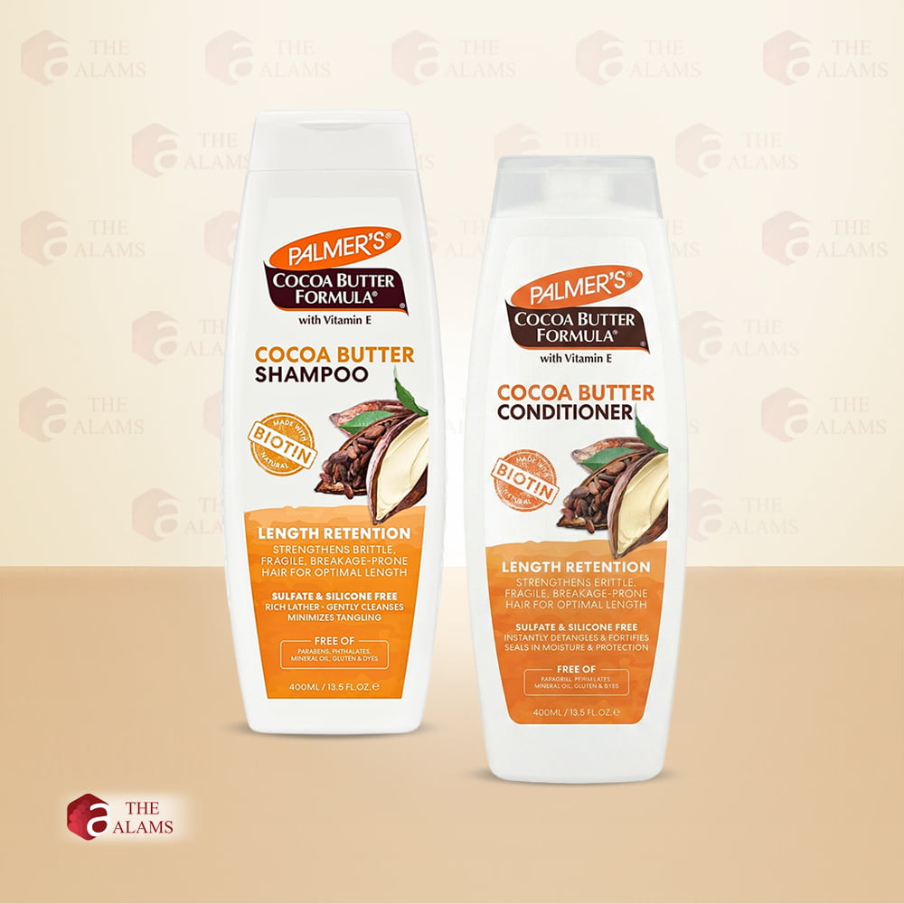 Palmer’s Cocoa Butter Formula Length Retention Shampoo Conditioner Set For Breakage-Prone Hair, 400 ml 1 Palmer’s Cocoa Butter Formula Length Retention Shampoo Conditioner Set For Breakage-Prone Hair, 400 ml