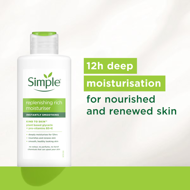 Simple Replenishing Rich Moisturiser For Dry Skin, 125 ml