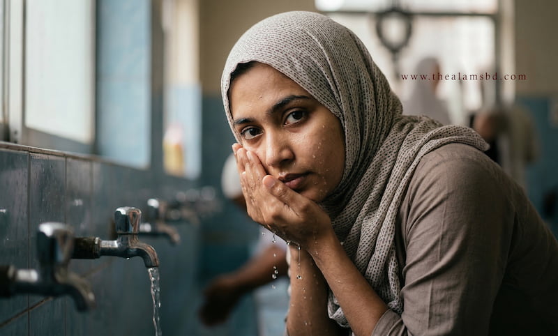 Skincare after wudu