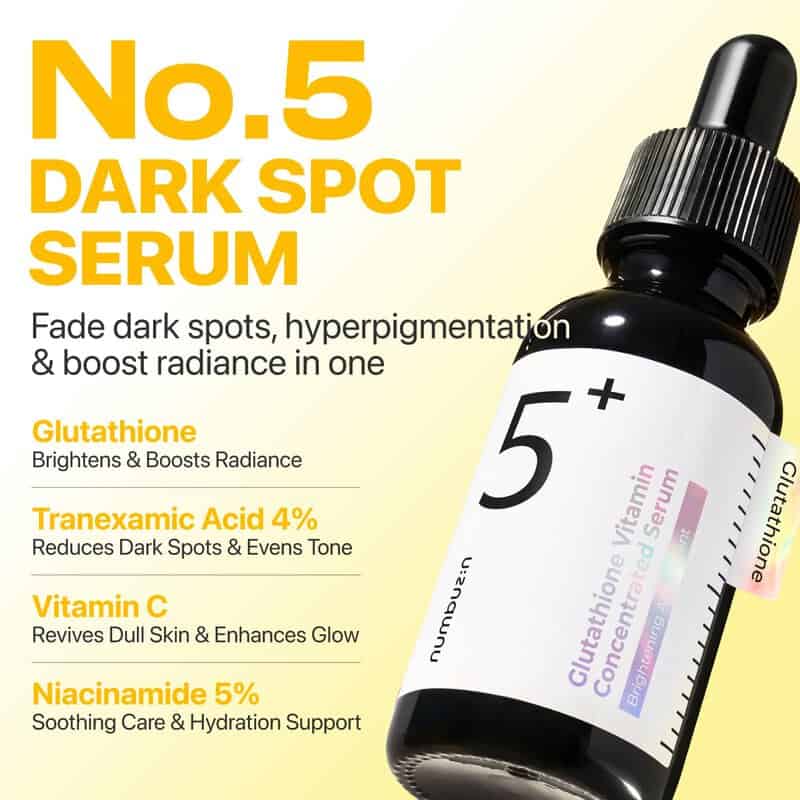 Numbuzin No. 5+ Glutathione Vitamin Concentrated Face Serum For Hyperpigmentation, 30 ml 4 Numbuzin No. 5+ Glutathione Vitamin Concentrated Face Serum For Hyperpigmentation, 30 ml - Image 4