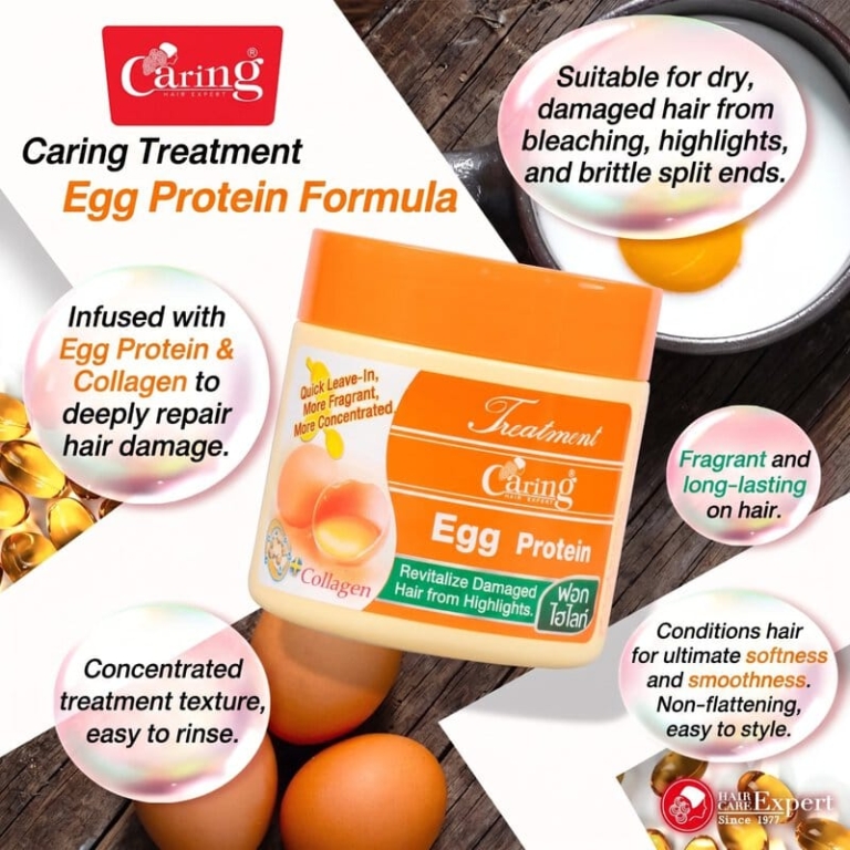 Caring Hair Treatment Egg Protein, 500 ml